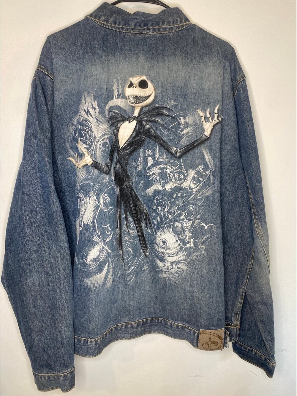 Vintage Jack Skellington Denim Jacket